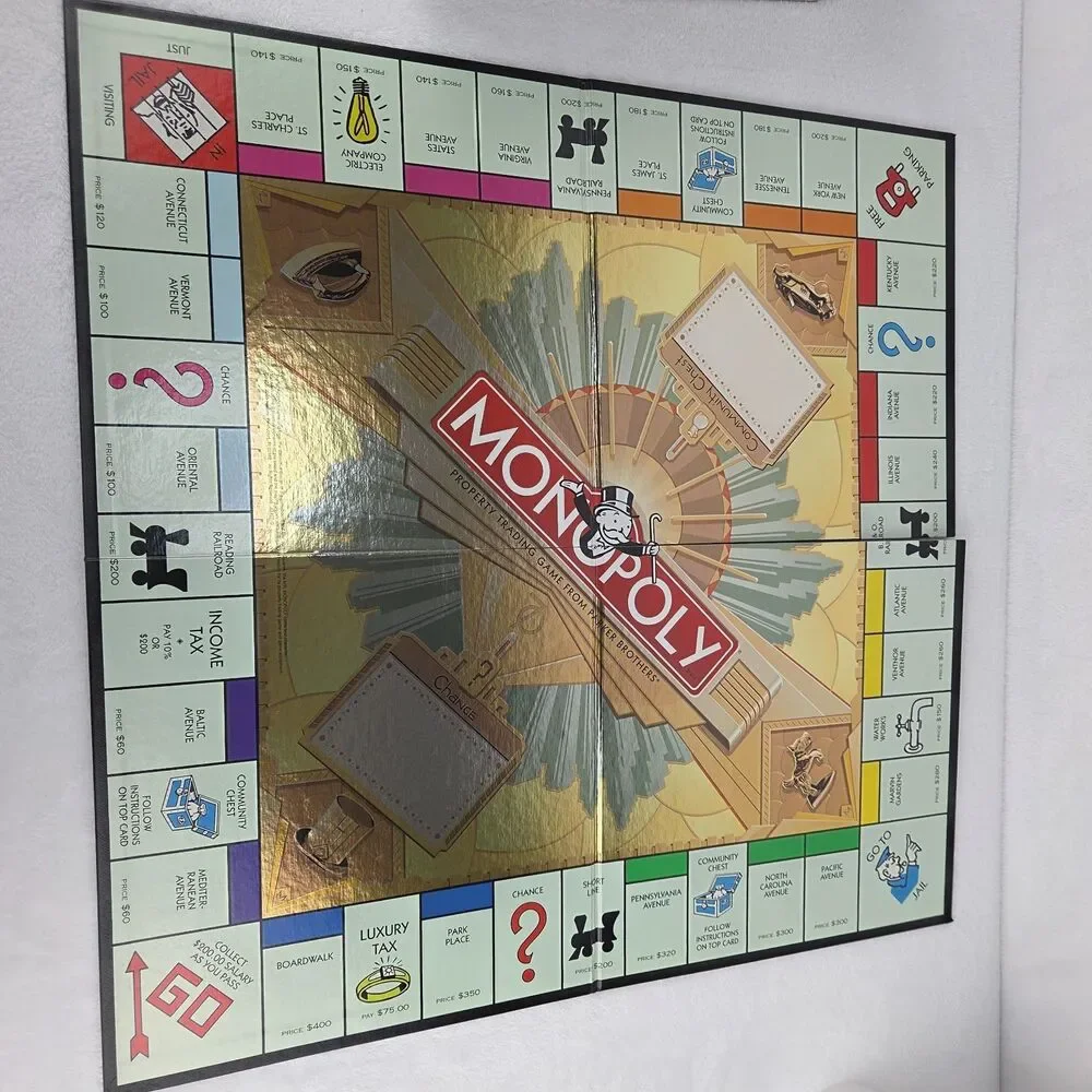 Monopoly 70th Anniversary Edition Tin Board Game 2005 Complete Parker Bros